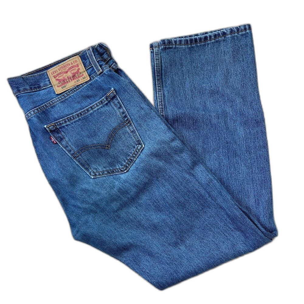 Levi's 505 Straight Leg No Stretch Jeans - 33 x 32